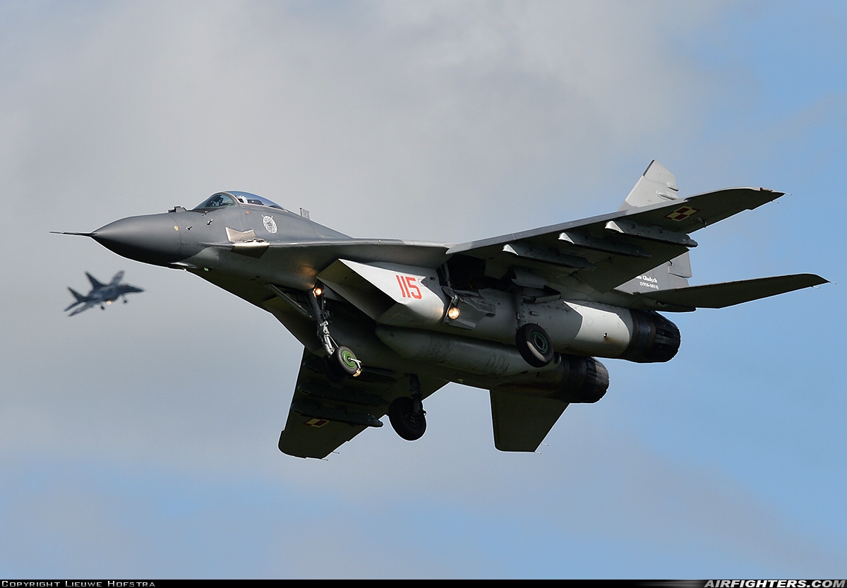 Poland - Air Force Mikoyan-Gurevich MiG-29A (9.12A) 115 at Leeuwarden (LWR / EHLW), Netherlands