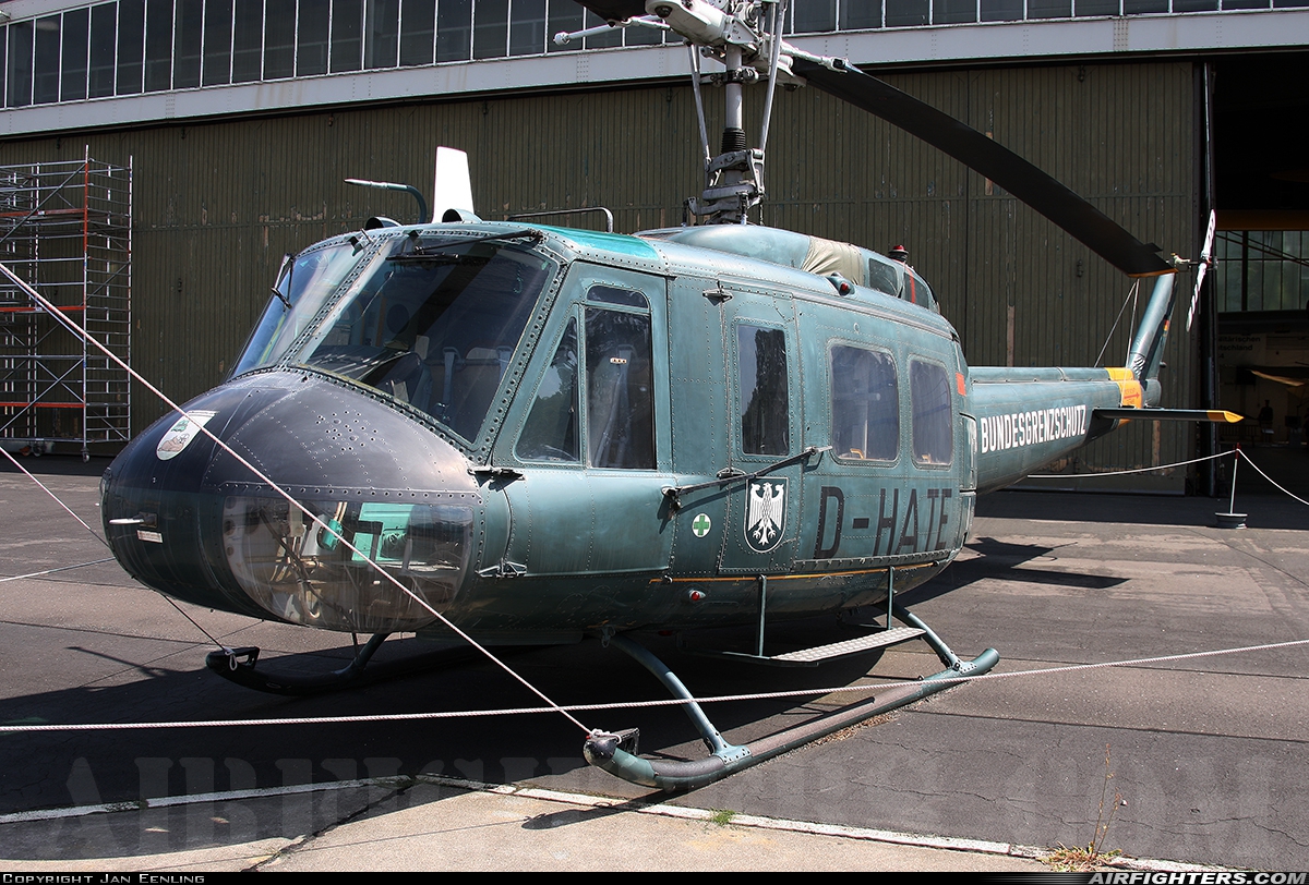 Germany - Bundesgrenzschutz Bell UH-1D Iroquois (205) D-HATE at Berlin - Gatow (GWW / EDUG), Germany