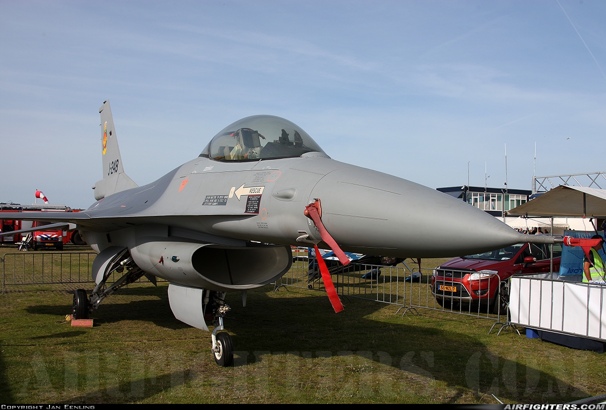 Netherlands - Air Force General Dynamics F-16A Fighting Falcon J-248 at Texel (EHTX), Netherlands