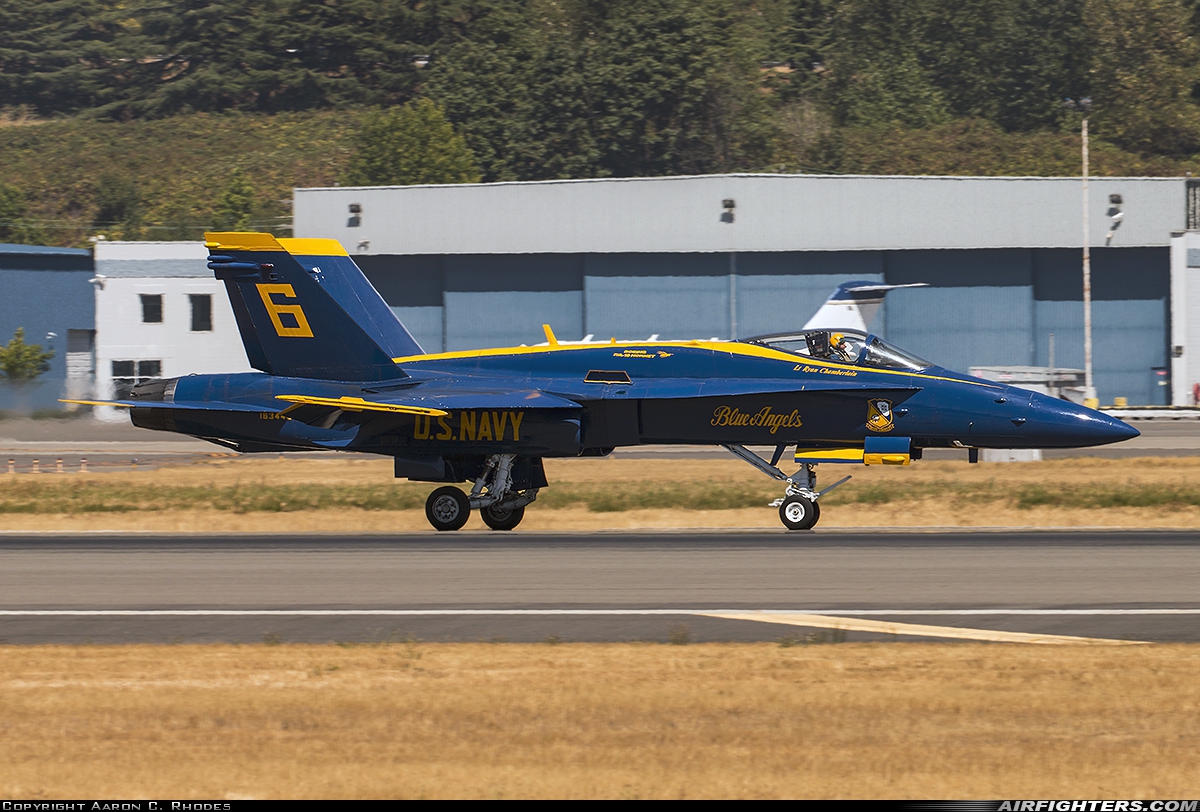 USA - Navy McDonnell Douglas F/A-18C Hornet 163442 at Seattle - Boeing Field / King County Int. (BFI / KBFI), USA