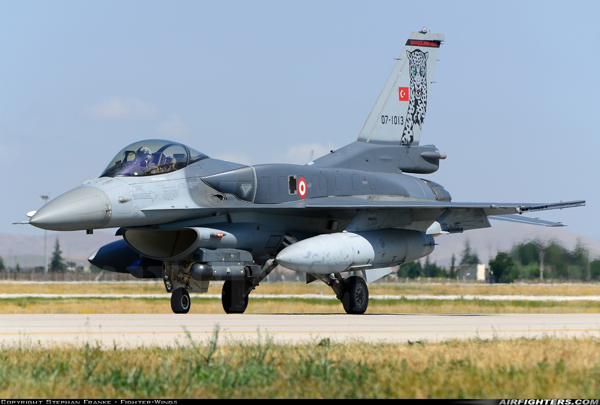 Türkiye - Air Force General Dynamics F-16C Fighting Falcon 07-1013 at Konya (KYA / LTAN), Türkiye