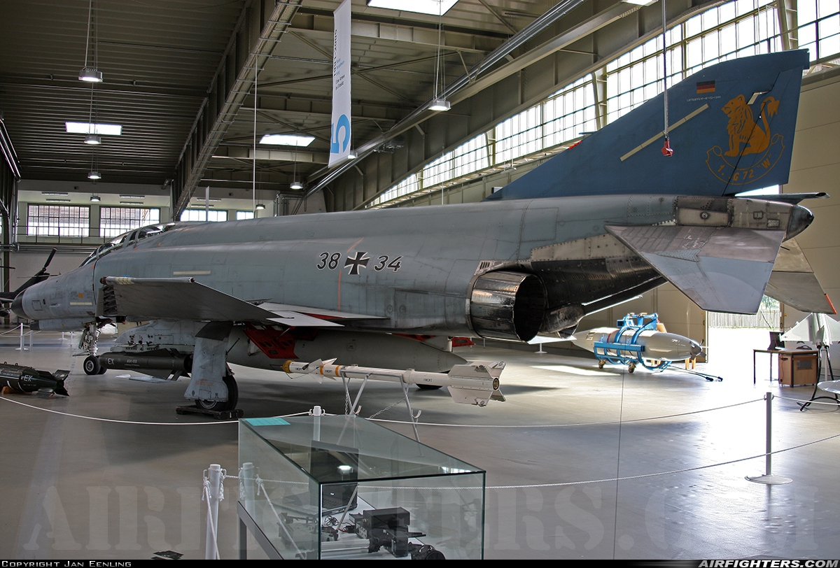 Germany - Air Force McDonnell Douglas F-4F Phantom II 38+34 at Berlin - Gatow (GWW / EDUG), Germany