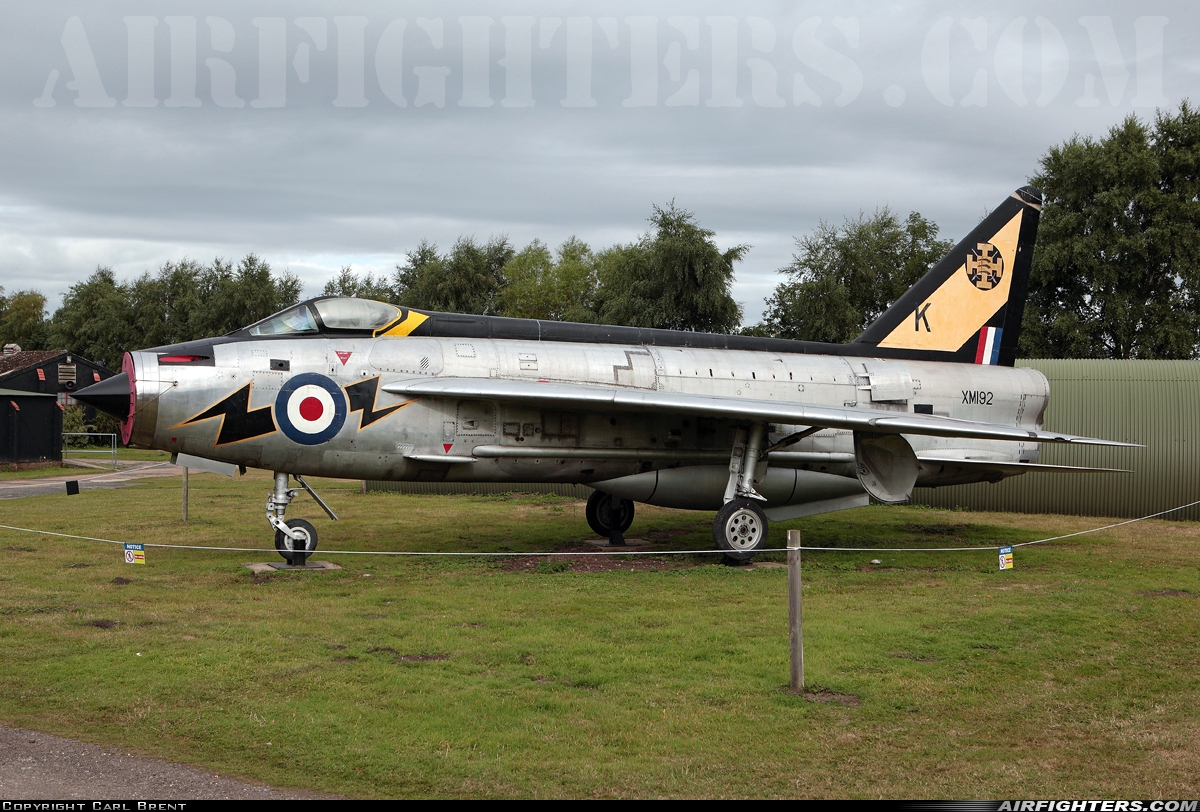 UK - Air Force English Electric Lightning F1A XM192 at Off-Airport - Tattershall Thorpe, UK