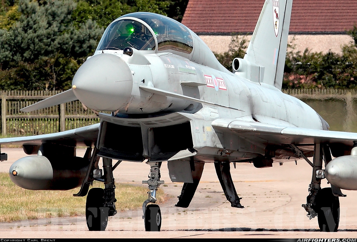 UK - Air Force Eurofighter Typhoon T3 ZJ800 at Coningsby (EGXC), UK