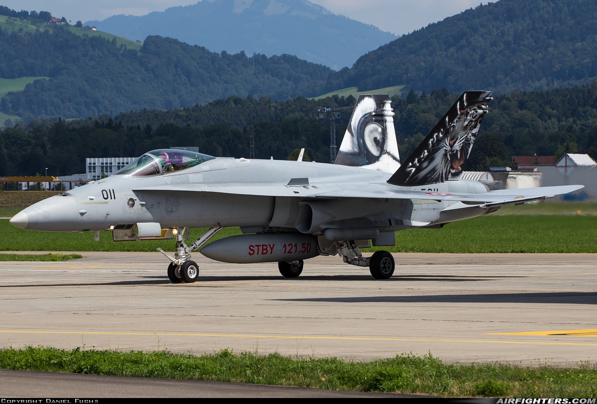 Switzerland - Air Force McDonnell Douglas F/A-18C Hornet J-5011 at Emmen (EML / LSME), Switzerland