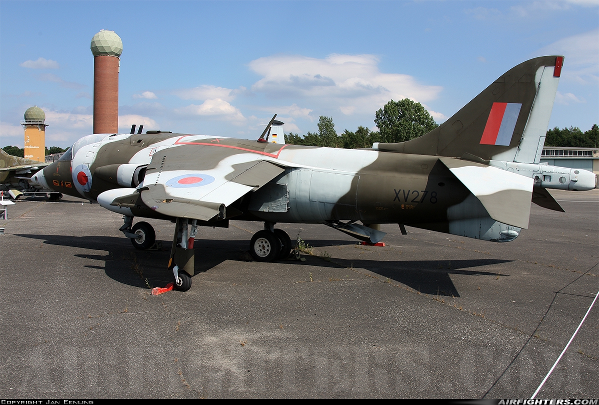 UK - Air Force Hawker Siddeley Harrier GR.1 XV278 at Berlin - Gatow (GWW / EDUG), Germany