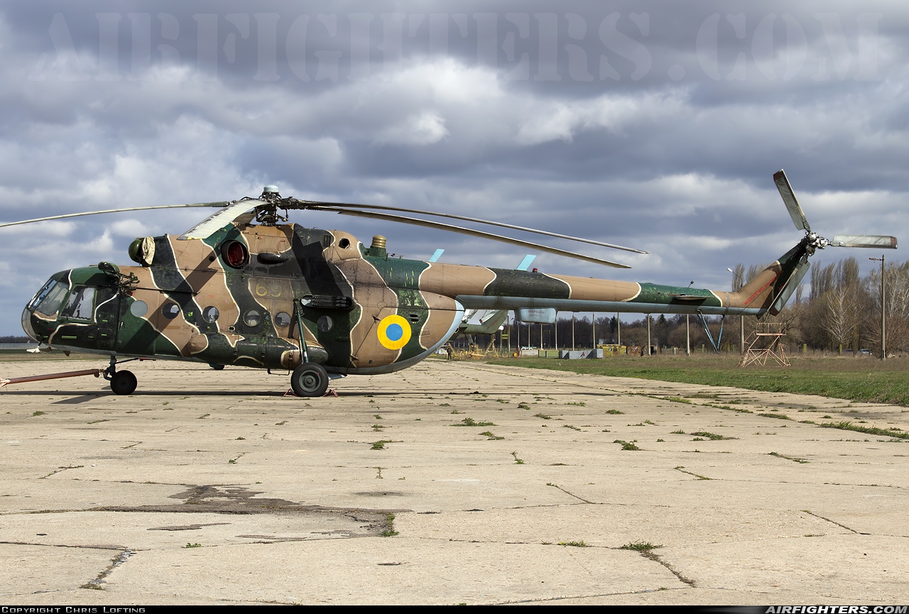 Ukraine - Air Force Mil Mi-8MTV 69 YELLOW at Kiev - Borispol (KBP / UKBB), Ukraine