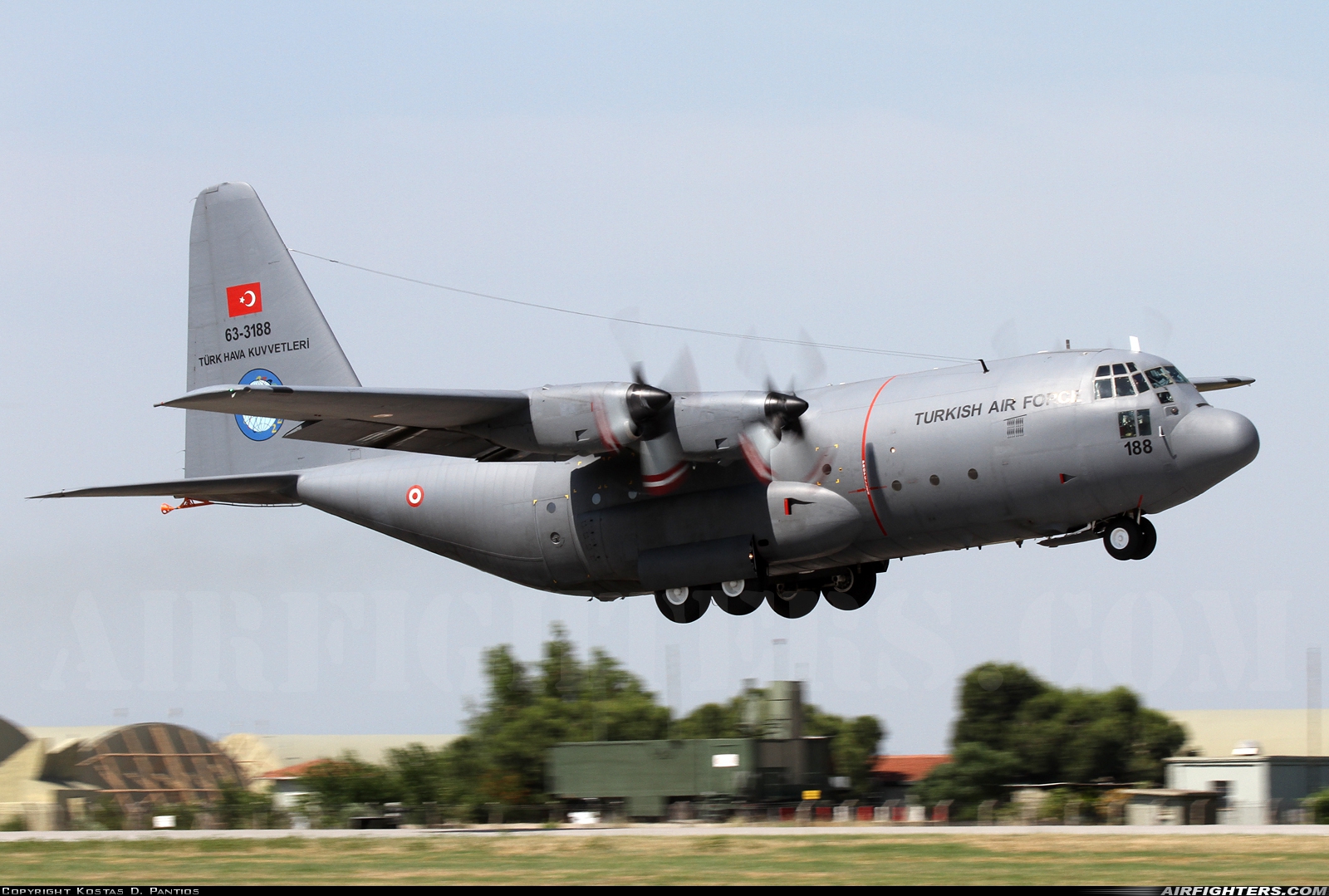 Türkiye - Air Force Lockheed C-130E Hercules (L-382) 63-13188 at Izmir - Cigli (IGL / LTBL), Türkiye