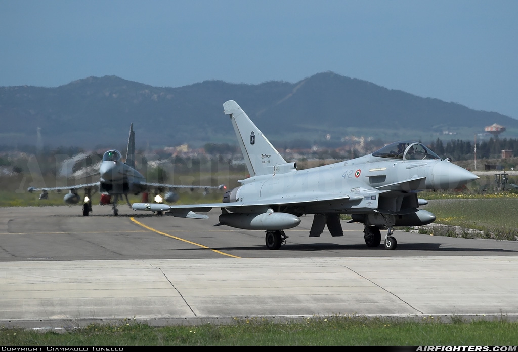 Italy - Air Force Eurofighter F-2000A Typhoon (EF-2000S) MM7286 at Decimomannu - (DCI / LIED), Italy