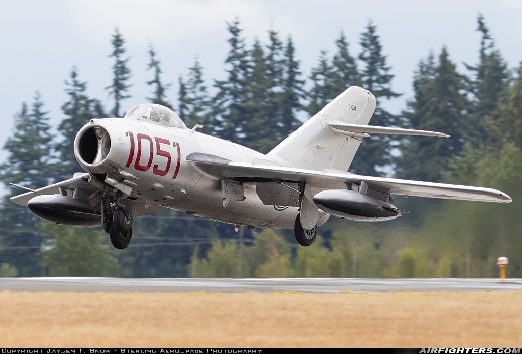 Private - Planes of Fame Air Museum Mikoyan-Gurevich MiG-15bis NX87CN at Everett - Snohomish County / Paine Field (PAE / KPAE), USA
