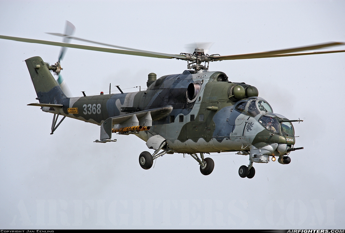 Czech Republic - Air Force Mil Mi-35 (Mi-24V) 3368 at Texel (EHTX), Netherlands
