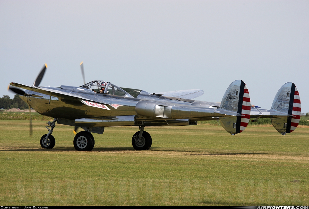 Private - Red Bull Lockheed P-38L Lightning N25Y at Texel (EHTX), Netherlands