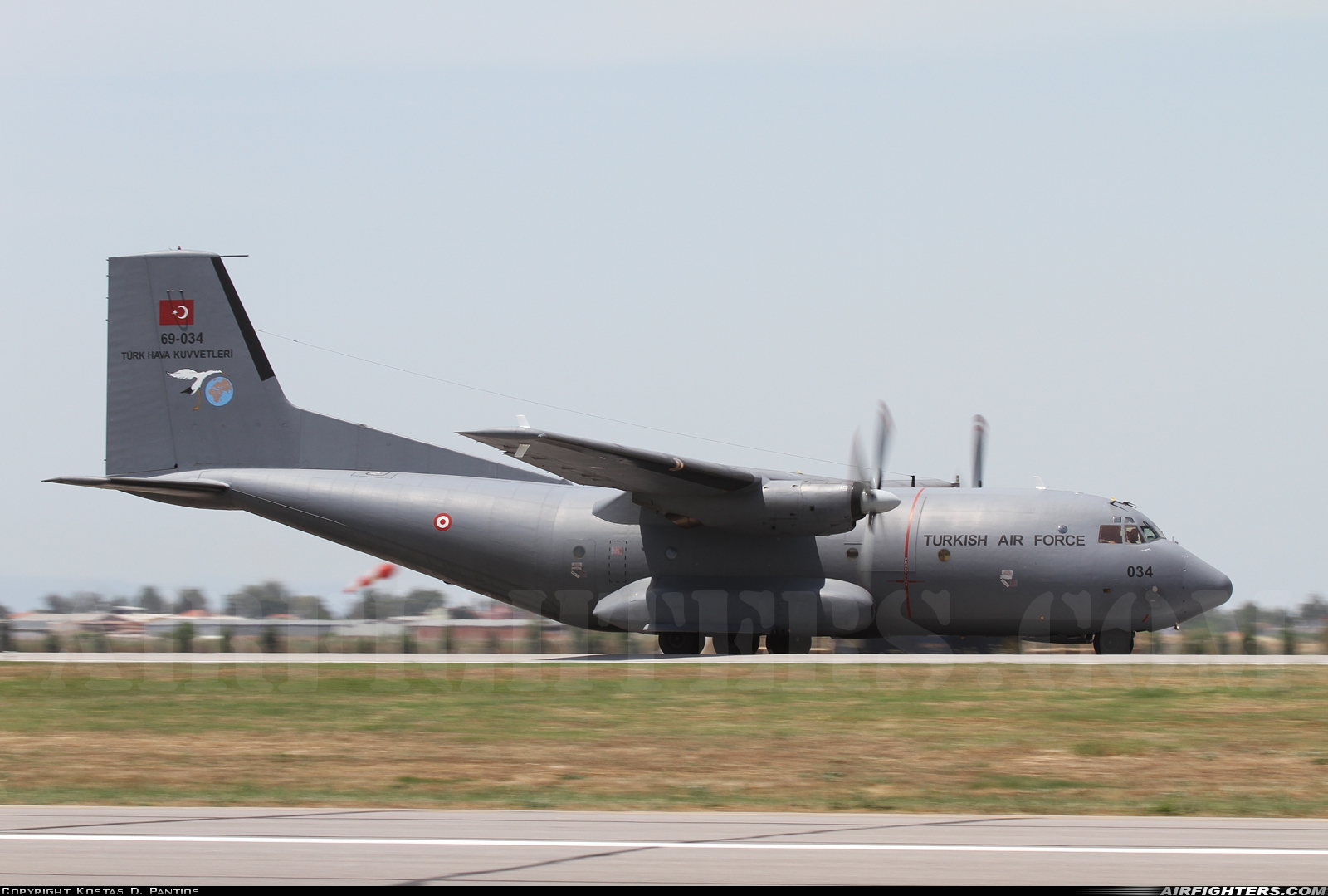 Türkiye - Air Force Transport Allianz C-160D 69-034 at Izmir - Cigli (IGL / LTBL), Türkiye