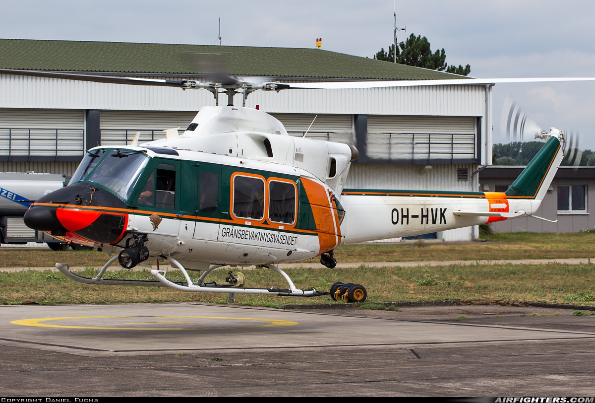 Finland - Border Guard Bell 412EP OH-HVK at Karlsruhe - Baden-Baden (Sollingen) (FKB / EDSB), Germany