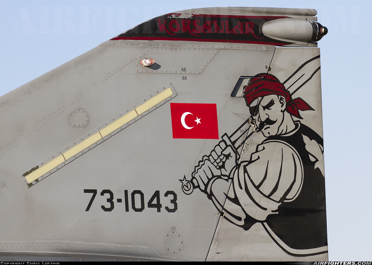 Türkiye - Air Force McDonnell Douglas F-4E-2020 Terminator 73-1043 at Konya (KYA / LTAN), Türkiye