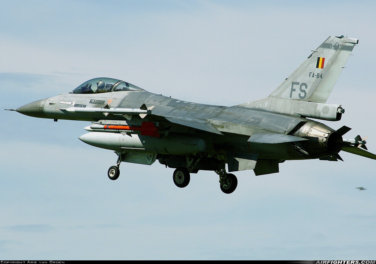Belgium - Air Force General Dynamics F-16AM Fighting Falcon FA-84 at Leeuwarden (LWR / EHLW), Netherlands