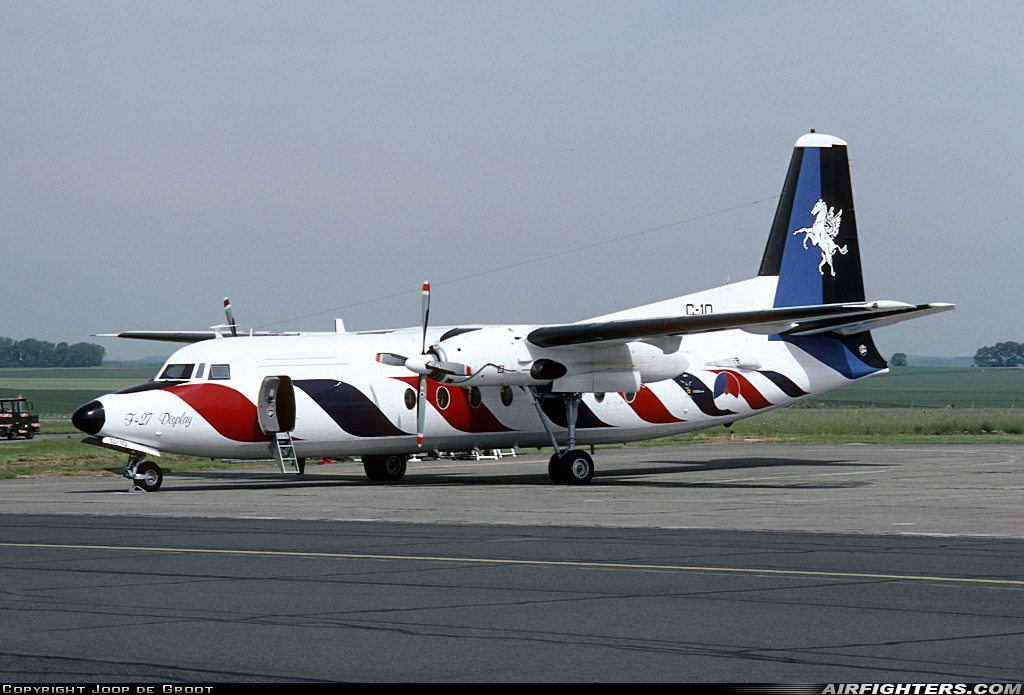 Netherlands - Air Force Fokker F-27-300M Troopship C-10 at Cambrai - Epinoy (LFQI), France