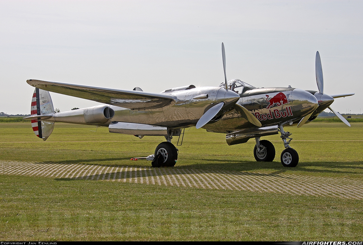 Private - Red Bull Lockheed P-38L Lightning N25Y at Texel (EHTX), Netherlands