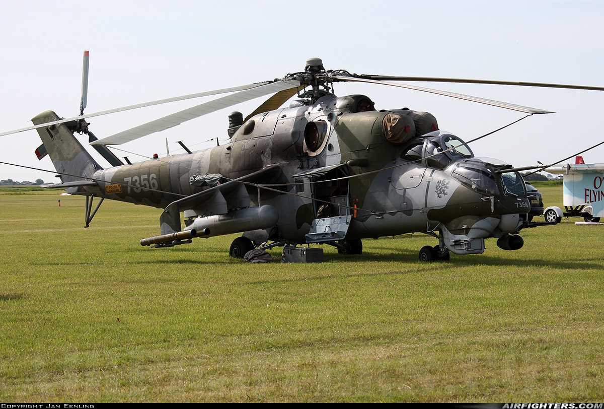 Czech Republic - Air Force Mil Mi-35 (Mi-24V) 7356 at Texel (EHTX), Netherlands