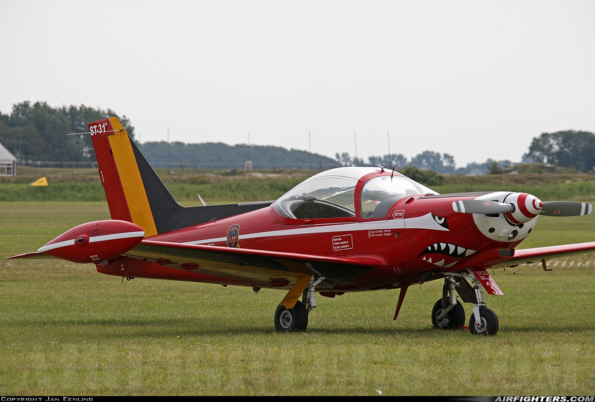 Belgium - Air Force SIAI-Marchetti SF-260M+ ST-31 at Texel (EHTX), Netherlands