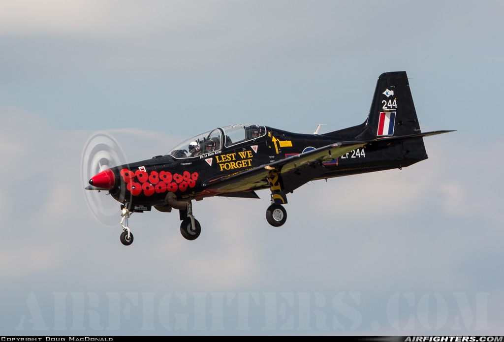 UK - Air Force Short Tucano T1 ZF244 at Fairford (FFD / EGVA), UK