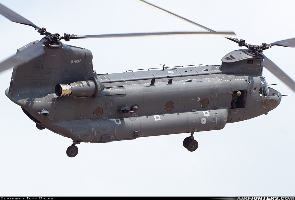 Netherlands - Air Force Boeing Vertol CH-47F Chinook D-892 at Off-Airport - Oirschotse Heide (GLV5), Netherlands