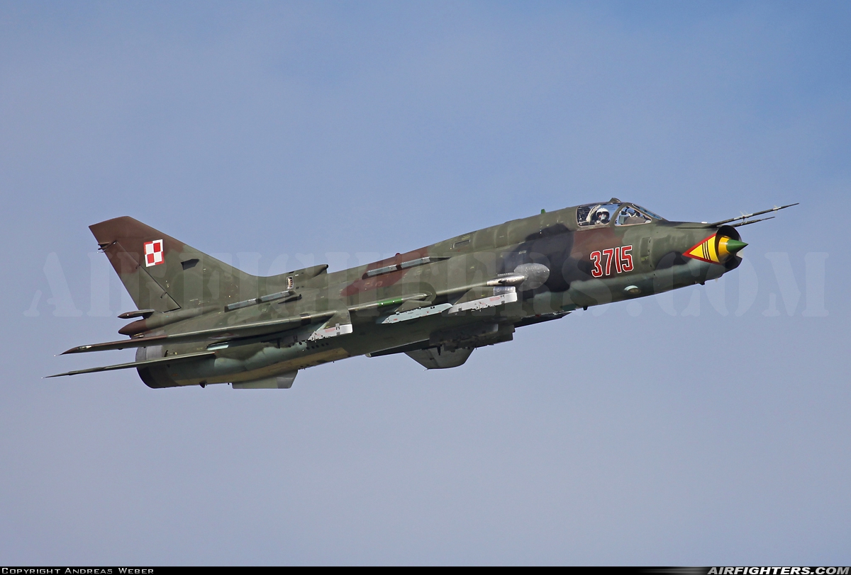 Poland - Air Force Sukhoi Su-22M4 Fitter-K 3715 at Payerne (LSMP), Switzerland