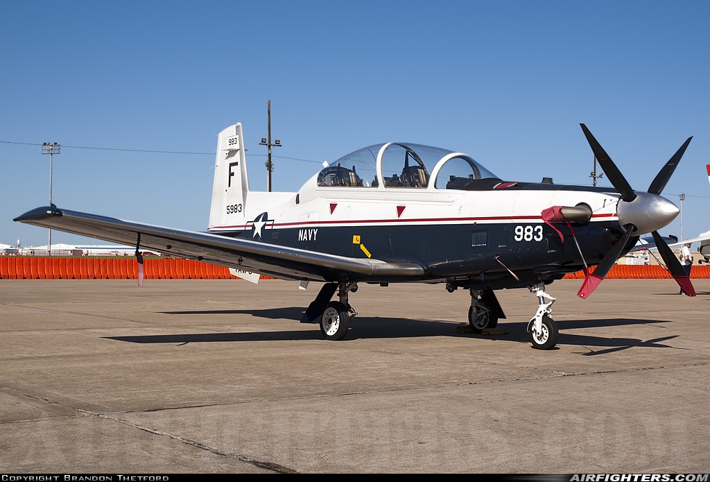 USA - Navy Raytheon T-6A Texan II 165983 at Fort Worth - NAS JRB / Carswell Field (AFB) (NFW / KFWH), USA