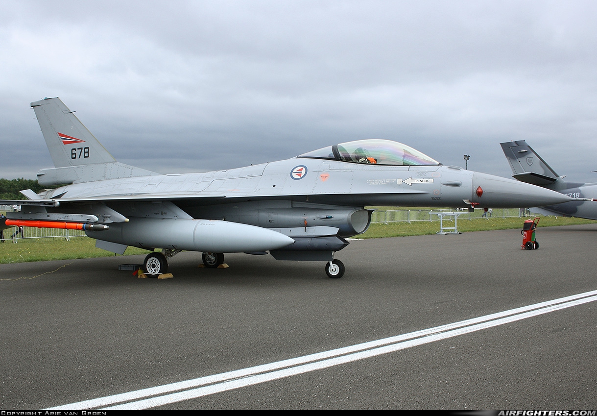 Norway - Air Force General Dynamics F-16AM Fighting Falcon 678 at Breda - Gilze-Rijen (GLZ / EHGR), Netherlands