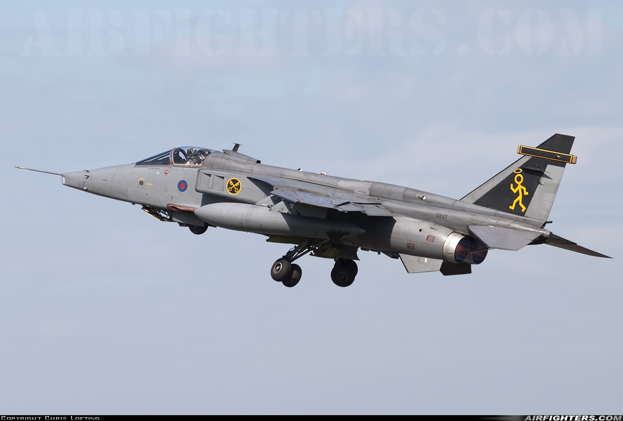 UK - Air Force Sepecat Jaguar GR3A XX117 at Coltishall (CLF / EGYC), UK