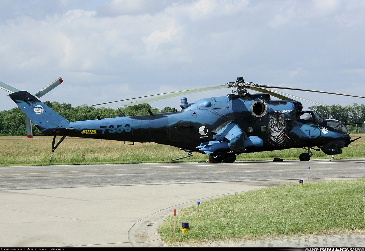 Czech Republic - Air Force Mil Mi-35 (Mi-24V) 7353 at Uden - Volkel (UDE / EHVK), Netherlands