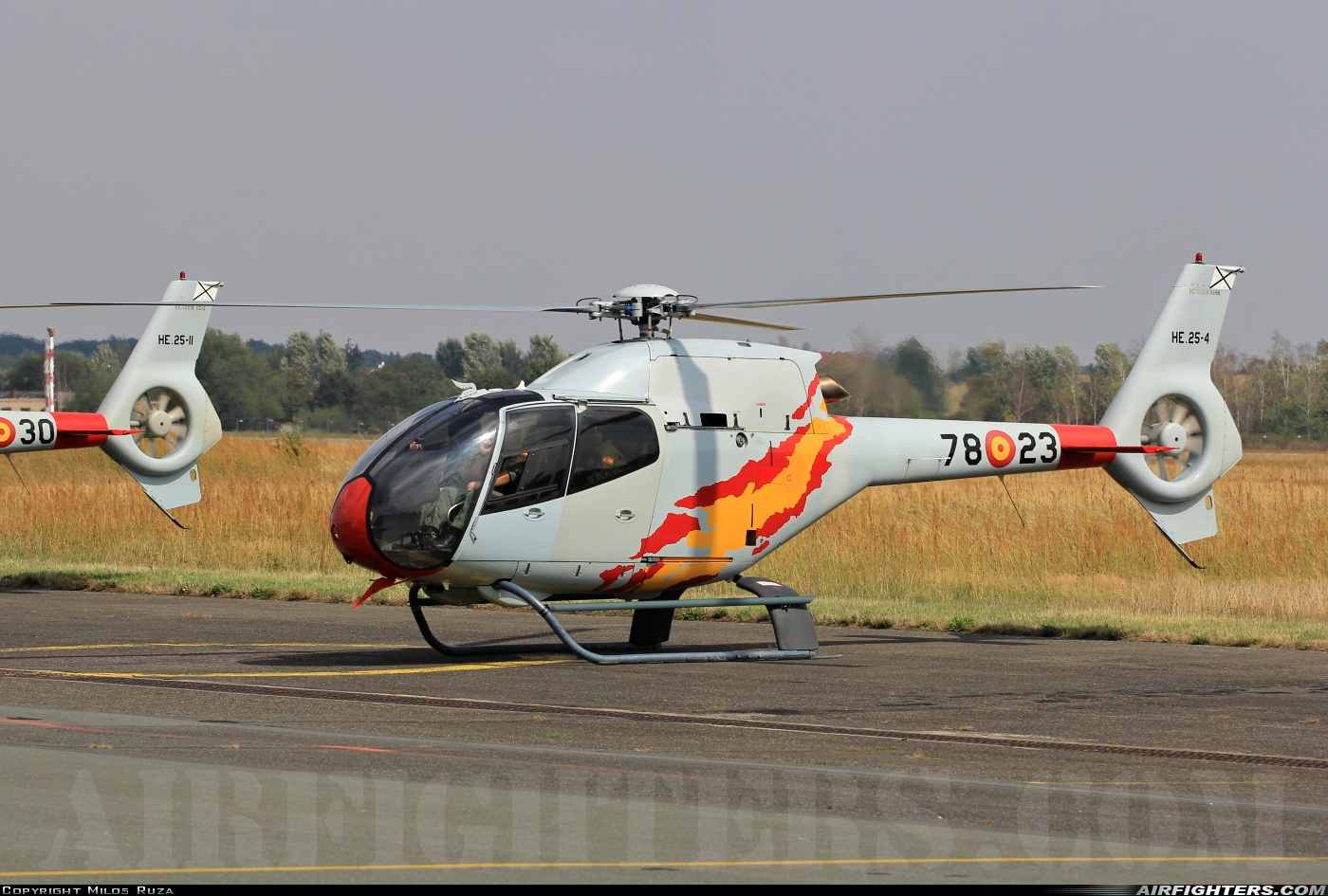 Spain - Air Force Eurocopter EC-120B Colibri HE.25-4 at Hradec Kralove (LKHK), Czech Republic