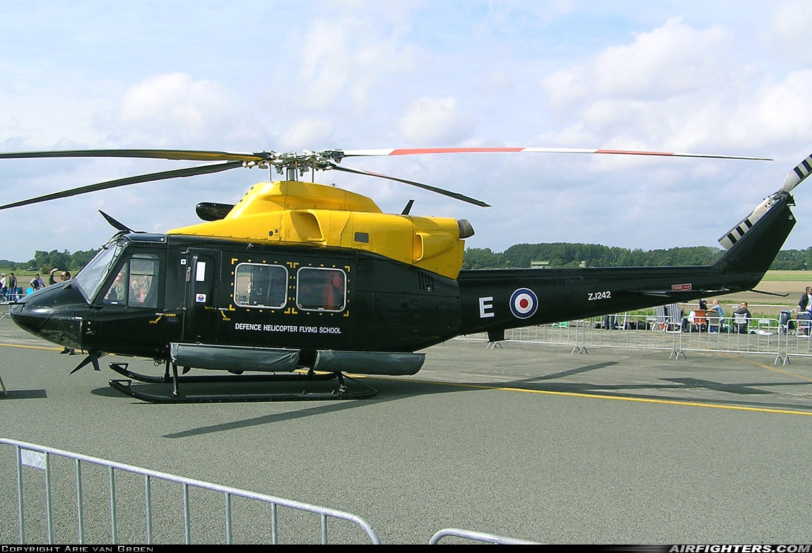 UK - Air Force Bell 412EP Griffin HT1 ZJ242 at Beauvechain (EBBE), Belgium