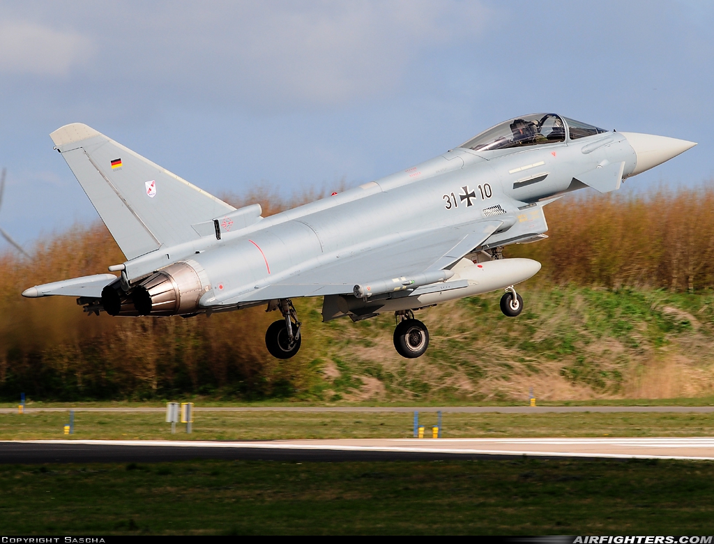 Germany - Air Force Eurofighter EF-2000 Typhoon S 31+10 at Leeuwarden (LWR / EHLW), Netherlands
