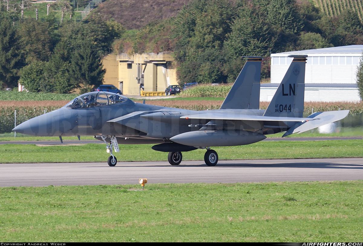 USA - Air Force McDonnell Douglas F-15D Eagle 84-0044 at Payerne (LSMP), Switzerland