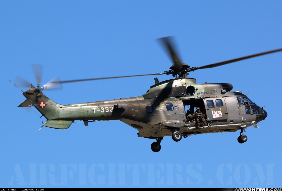 Switzerland - Air Force Aerospatiale AS-532UL Cougar T-333 at Payerne (LSMP), Switzerland