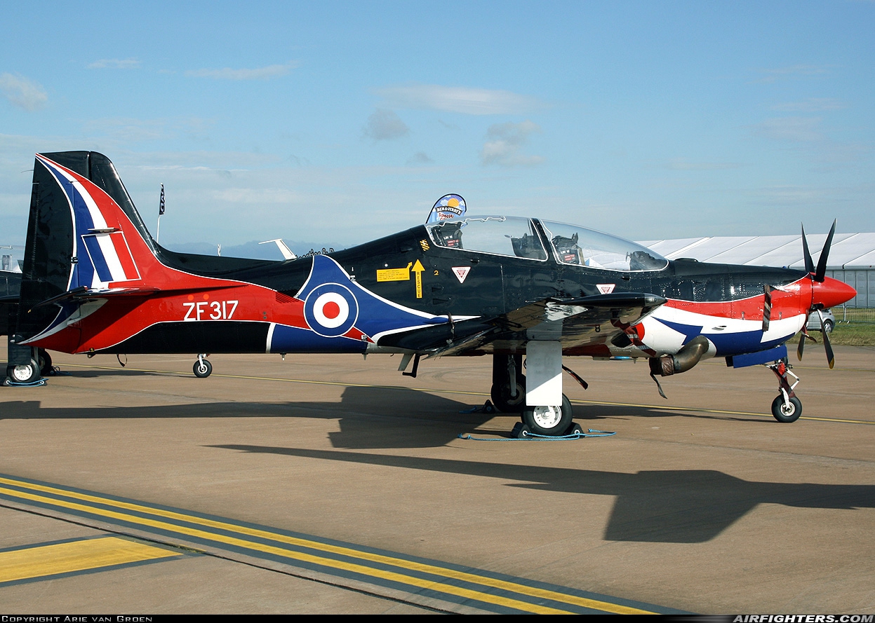 UK - Air Force Short Tucano T1 ZF317 at Fairford (FFD / EGVA), UK