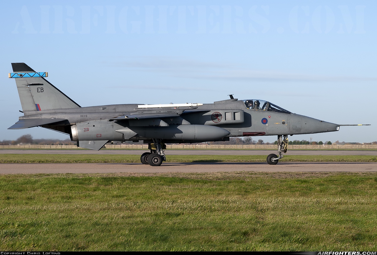 UK - Air Force Sepecat Jaguar GR3 XX119 at Coningsby (EGXC), UK
