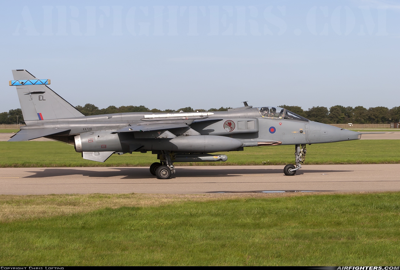 UK - Air Force Sepecat Jaguar GR3 XX729 at Coningsby (EGXC), UK
