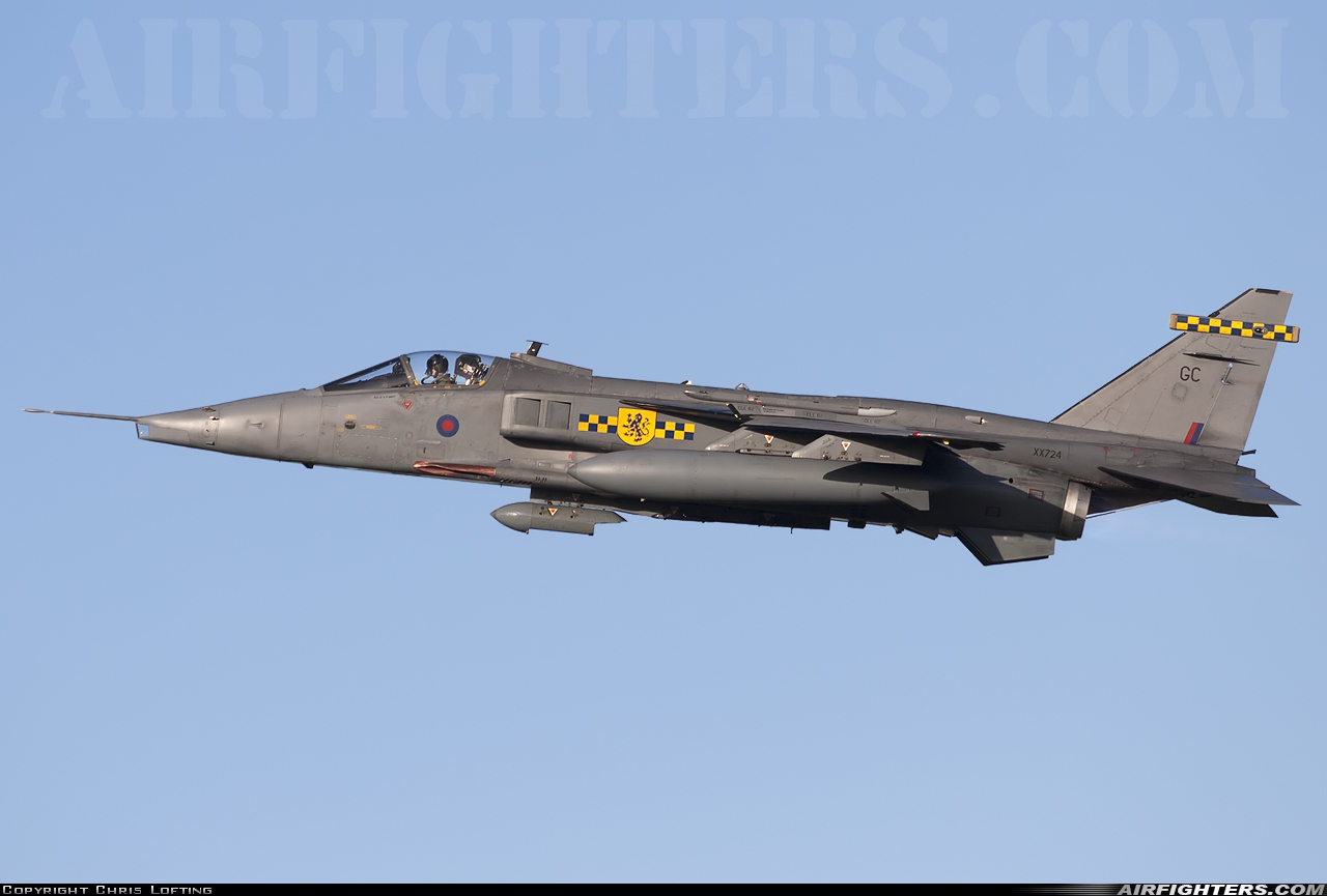UK - Air Force Sepecat Jaguar GR3A XX724 at Coltishall (CLF / EGYC), UK