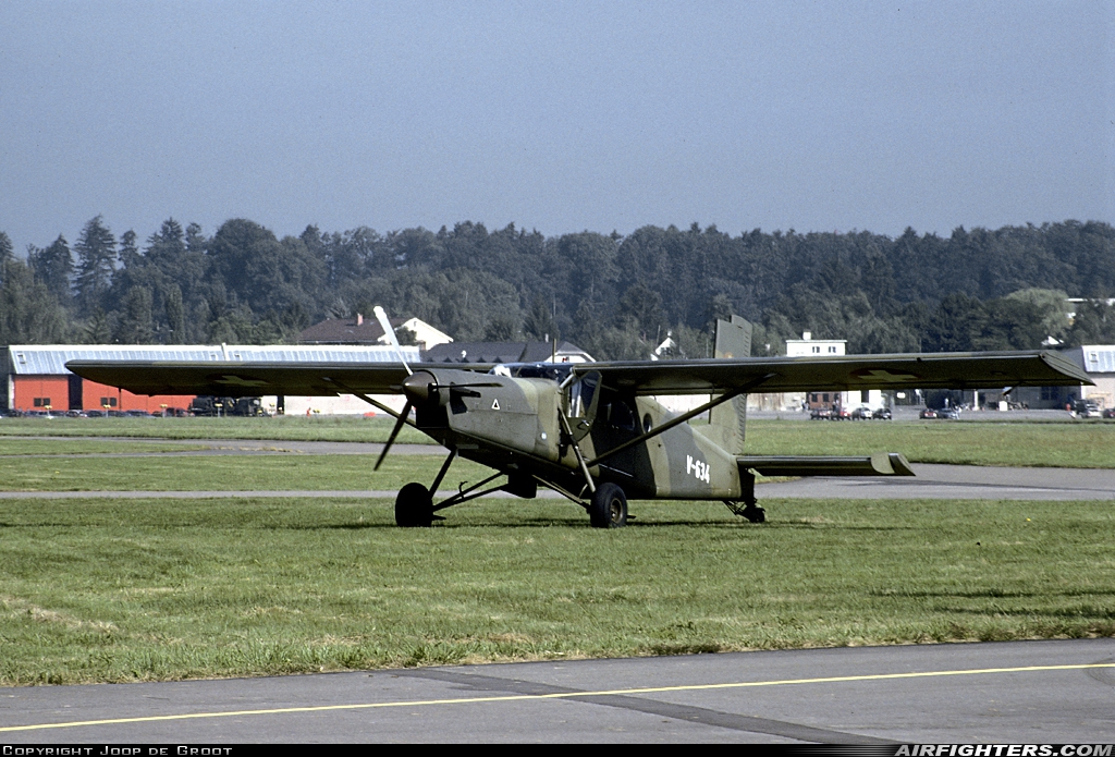 Switzerland - Air Force Pilatus PC-6/B Turbo Porter V-634 at Dubendorf (LSMD), Switzerland