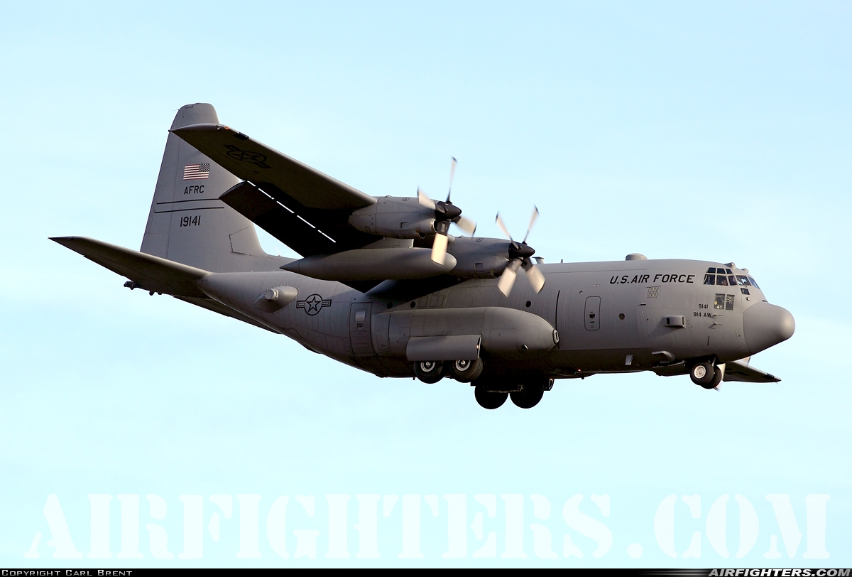 USA - Air Force Lockheed C-130H Hercules (L-382) 91-9141 at Ramstein (- Landstuhl) (RMS / ETAR), Germany