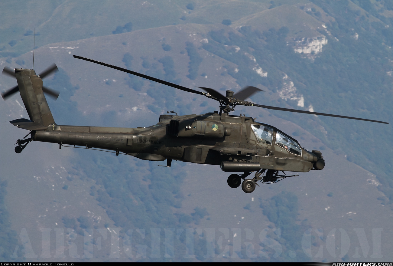 Netherlands - Air Force Boeing AH-64DN Apache Longbow Q-26 at Aviano (- Pagliano e Gori) (AVB / LIPA), Italy