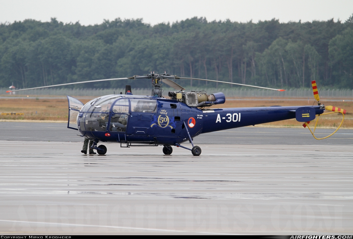 Netherlands - Air Force Aerospatiale SA-316B Alouette III A-301 at Munster / Osnabruck (- Greven) (FMO / EDDG), Germany