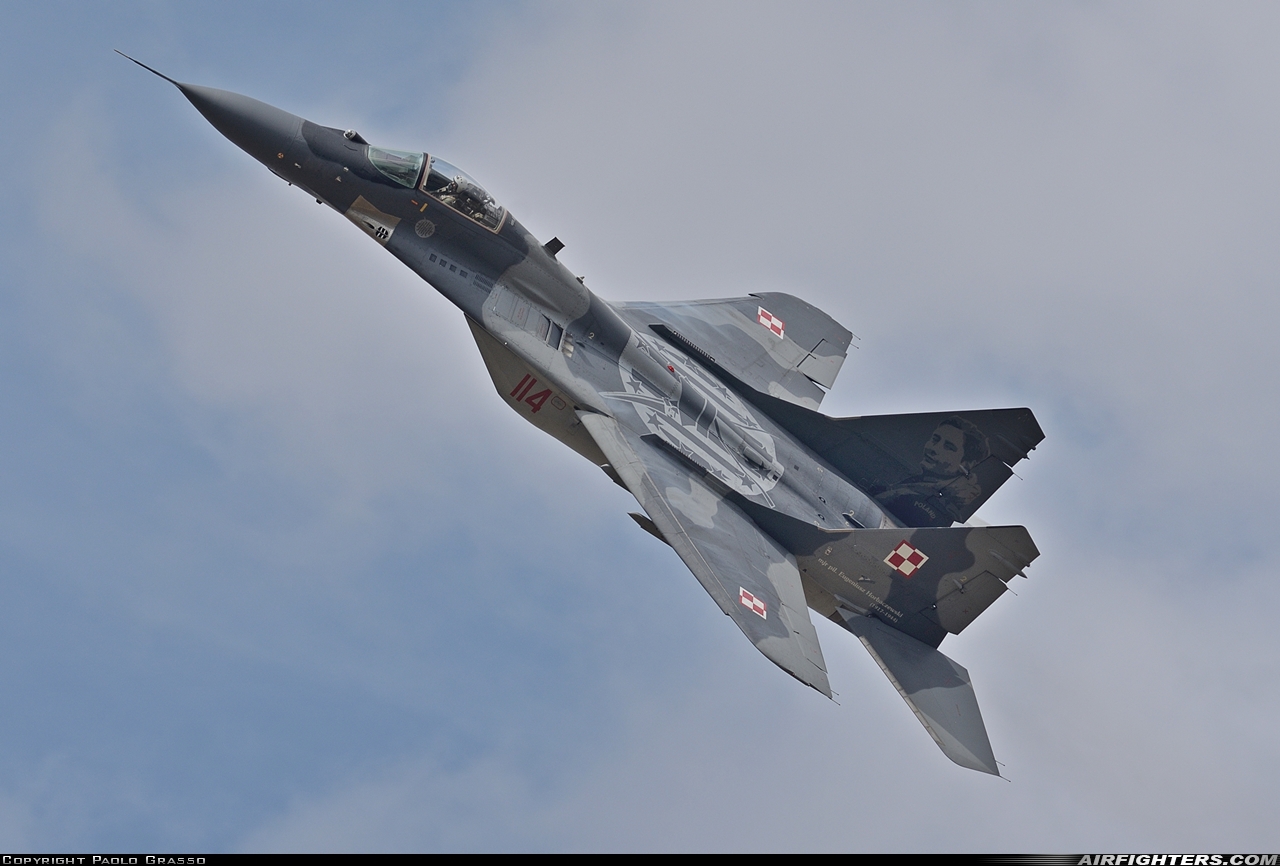 Poland - Air Force Mikoyan-Gurevich MiG-29A (9.12A) 114 at Radom - Sadkow (EPRA), Poland