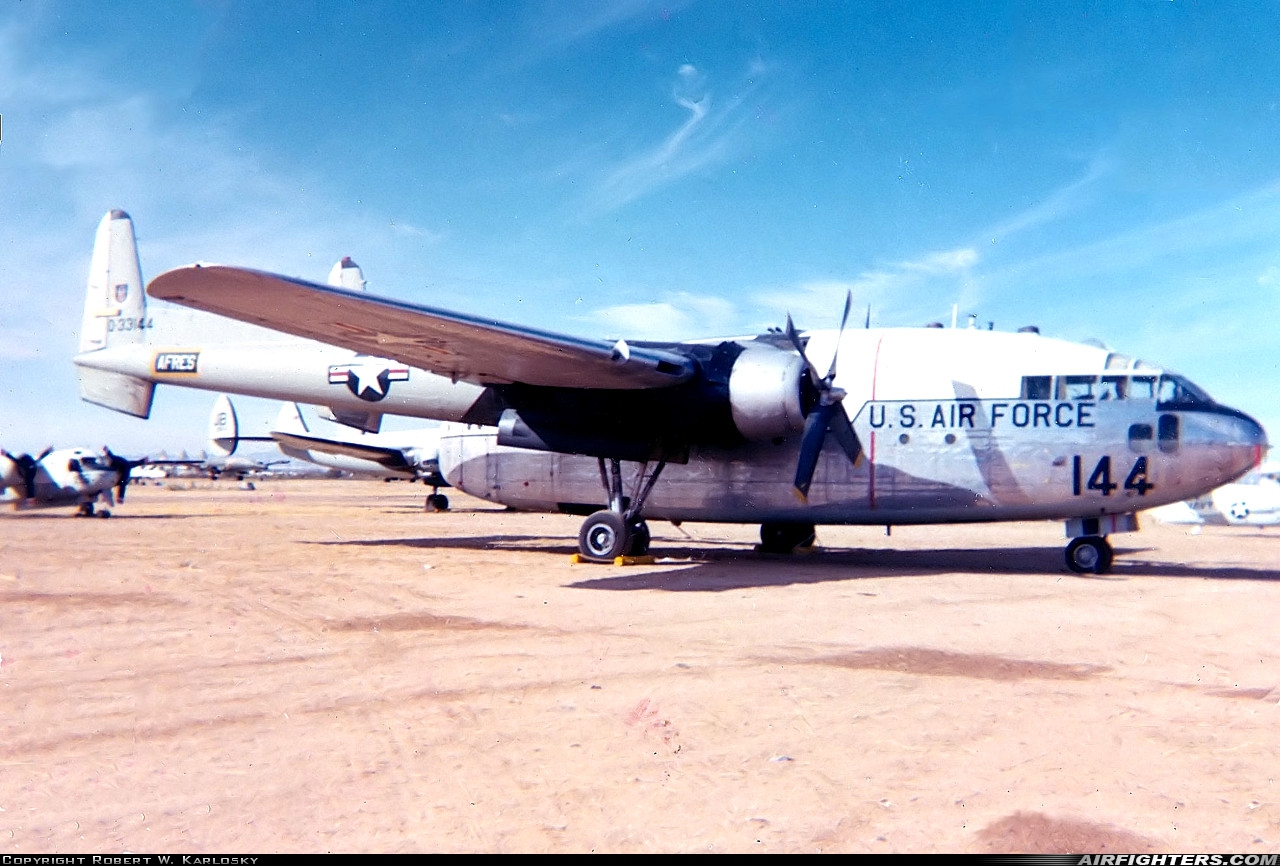 USA - Air Force Fairchild C-119G Flying Boxcar 53-3144 at Tucson - Davis-Monthan AFB (DMA / KDMA), USA