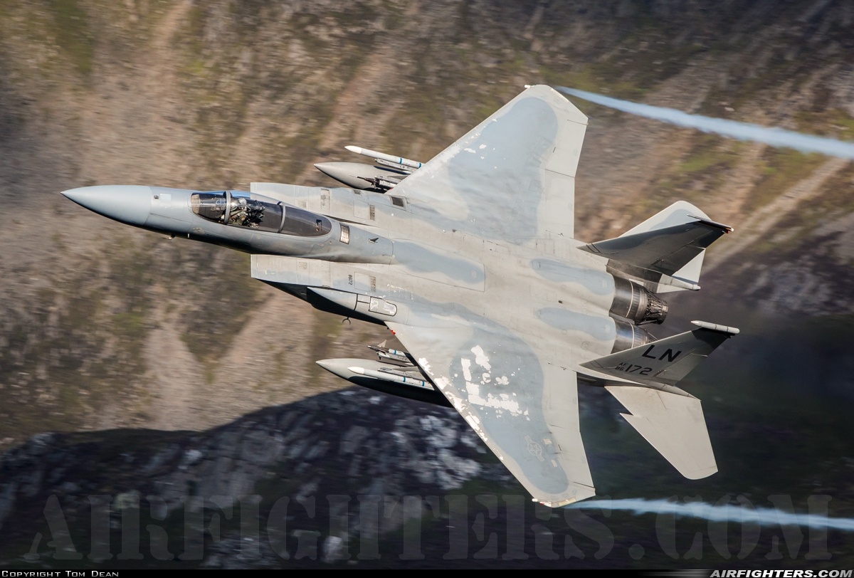 USA - Air Force McDonnell Douglas F-15C Eagle 86-0172 at Off-Airport - Machynlleth Loop Area, UK
