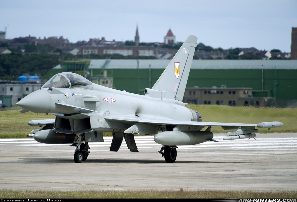 UK - Air Force Eurofighter Typhoon FGR4 ZK316 at Lossiemouth (LMO / EGQS), UK