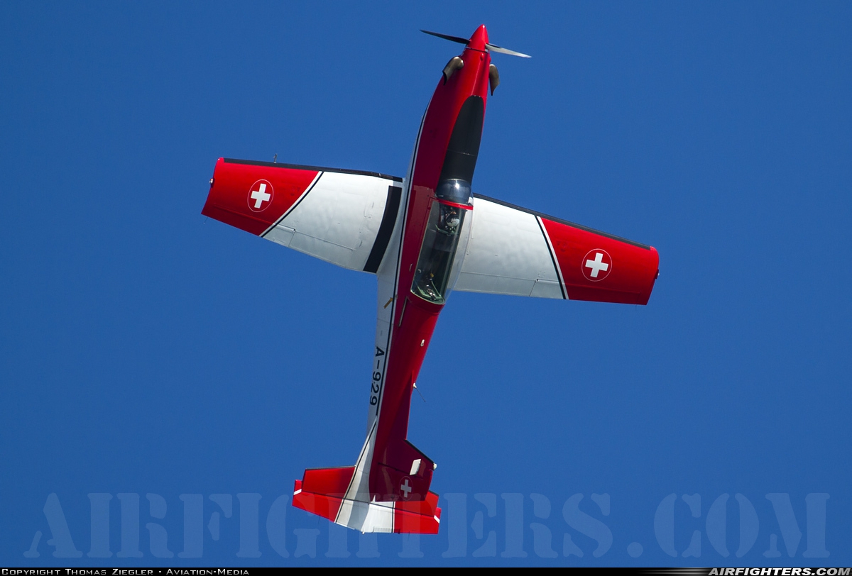 Switzerland - Air Force Pilatus NCPC-7 Turbo Trainer A-929 at Off-Airport - Jesolo, Italy