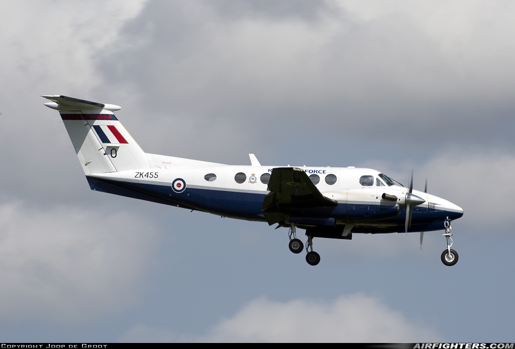 UK - Air Force Beech Super King Air B200GT ZK455 at Coningsby (EGXC), UK